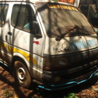 MOTOR VEHICLE IN OUR YARD